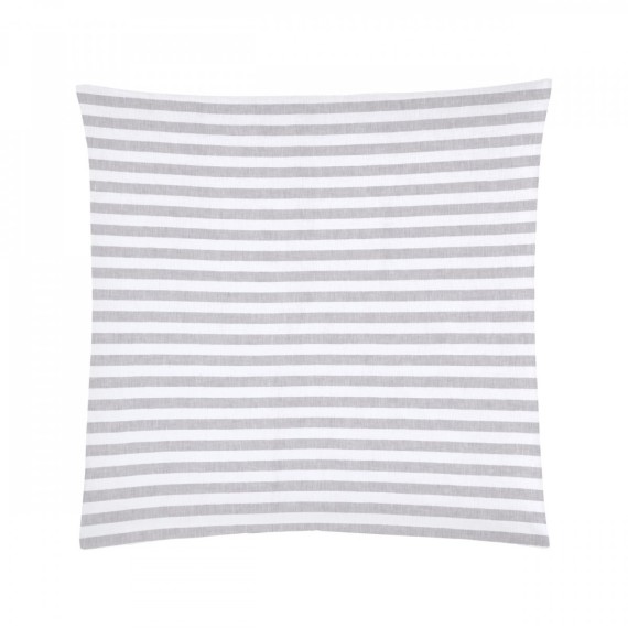 Christian Fischbacher Summertime Silvermoon 005, bianchieria da letto a righe in mezzo lino Crispy