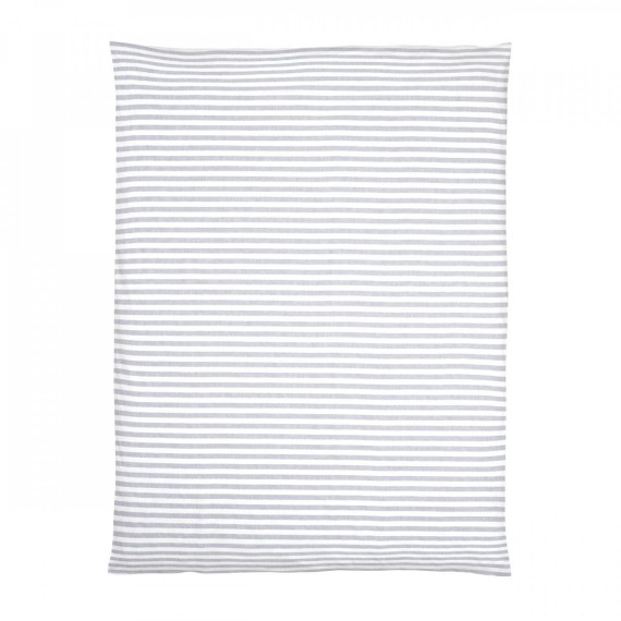 Christian Fischbacher Summertime Silvermoon 005, linge de lit en demi-lin Crispy