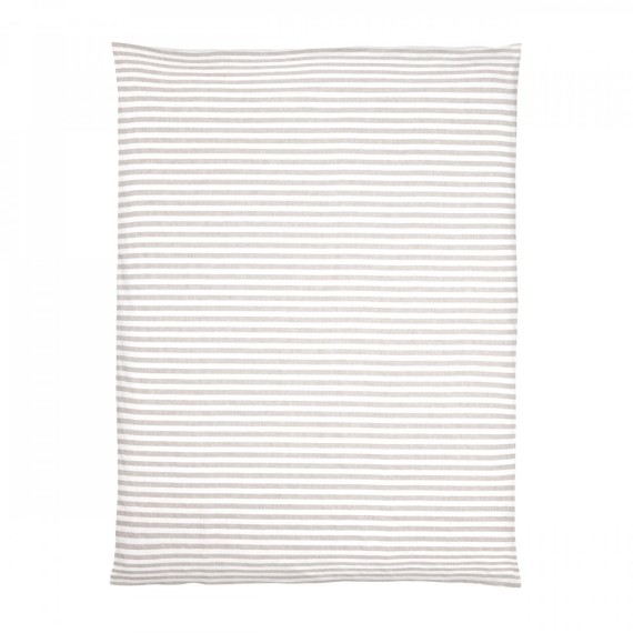 Christian Fischbacher Summertime Oatmeal 013, Crispy Halbleinen Bettwäsche