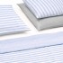 Christian Fischbacher Summertime Morning Sky 056, bianchieria da letto a righe in mezzo lino Crispy