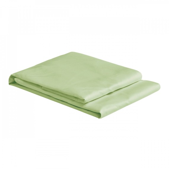 Christian Fischbacher Satin drap-housse 054 gris vert