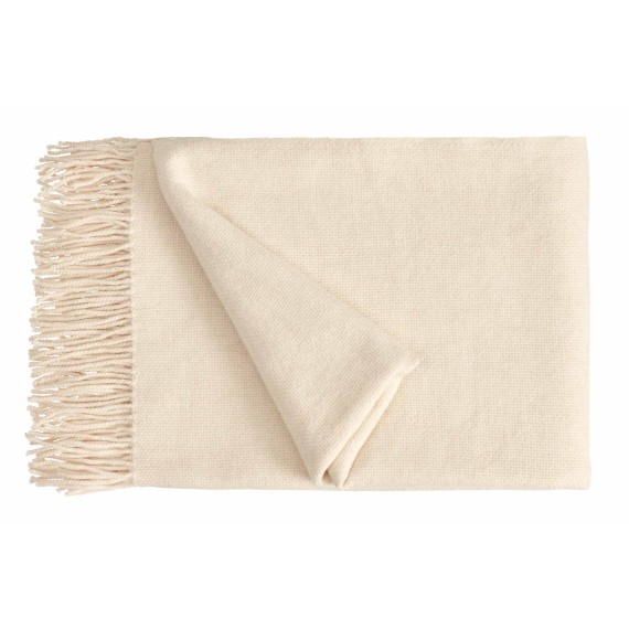 Christian Fischbacher Bisou 900 cream plaid in cashmere