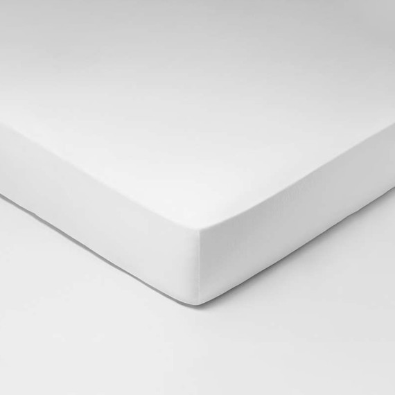 Schlossberg Satin Noblesse lenzuolo con angoli blanc