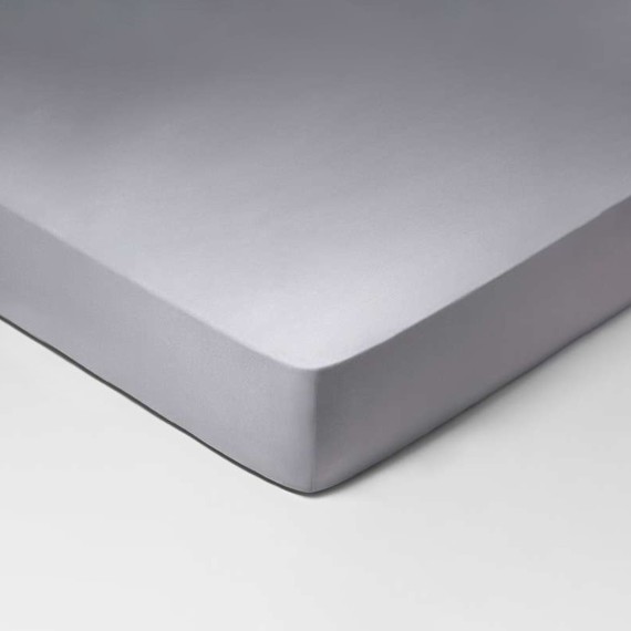 Schlossberg Satin Noblesse Fixleintuch acier