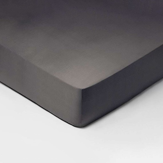 Schlossberg Satin Noblesse lenzuolo con angoli basalt