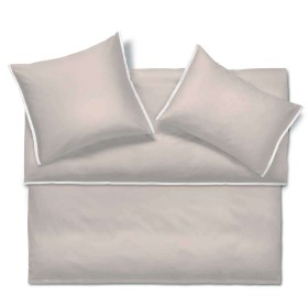 Schlossberg Clark sable-blanc, biancheria da letto con balza
