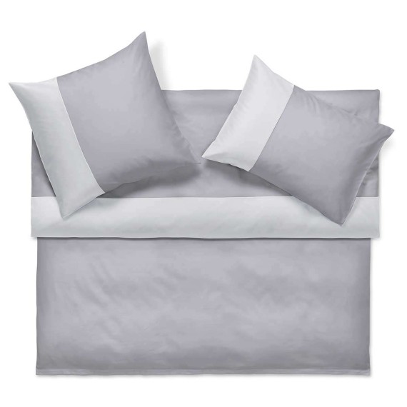 Schlossberg Allen acier-glace, zweifarbige Satin Bettwäsche