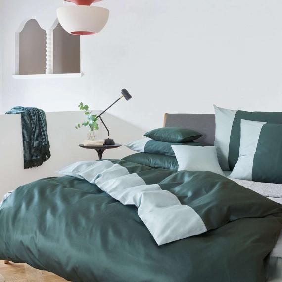 Schlossberg Allen sapin nuage, zweifarbige Satin Bettwäsche