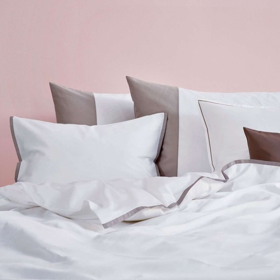 Schlossberg Allen sable, zweifarbige Satin Bettwäsche