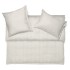 Schlossberg Gustav beige, linge de lit en flanelle avec rayures