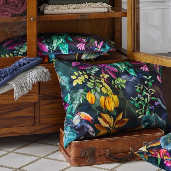 Schlossberg Jane vert, Satin Bettwäsche