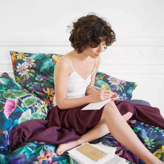 Schlossberg Jane vert, Satin Bettwäsche