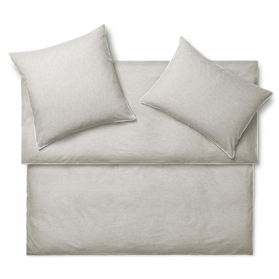 Schlossberg Pepe gris, linge de lit en flanelle