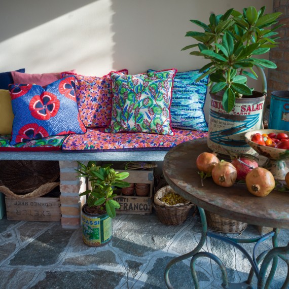 Christian Fischbacher Pinkweed cuscino decorativo