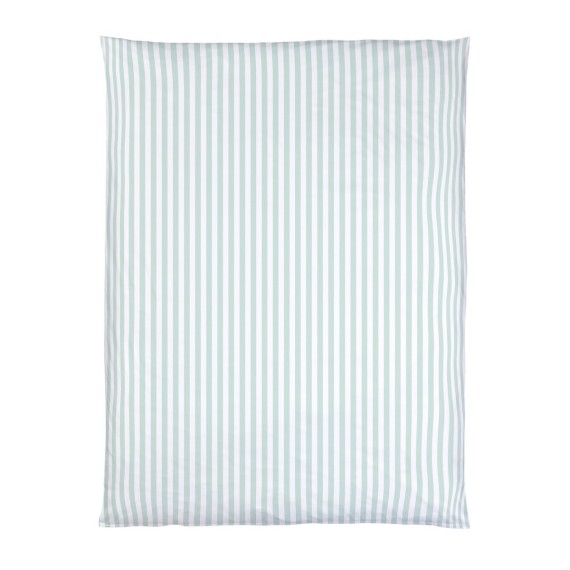 Christian Fischbacher Calma 004 sea breeze, biancheria da letto in satin a righe