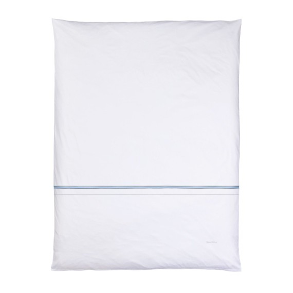 Christian Fischbacher Prisma 841 celeste, biancheria da letto in satin Luxury Nights