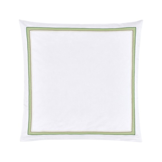 Christian Fischbacher Prisma 054 grigio verde, biancheria da letto in satin Luxury Nights