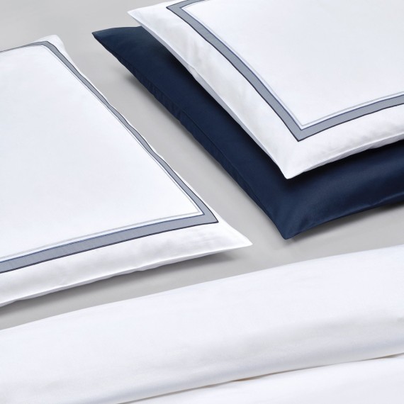 Christian Fischbacher Prisma 025 grigio, biancheria da letto in satin Luxury Nights