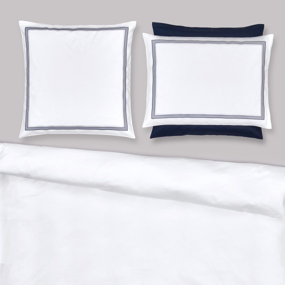 Christian Fischbacher Prisma 025 grigio, biancheria da letto in satin Luxury Nights