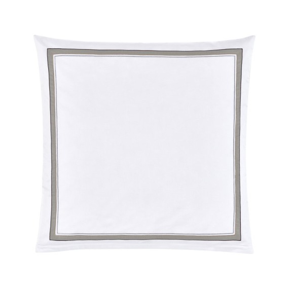 Christian Fischbacher Prisma 225 ardoise, linge de lit en satin Luxury Nights