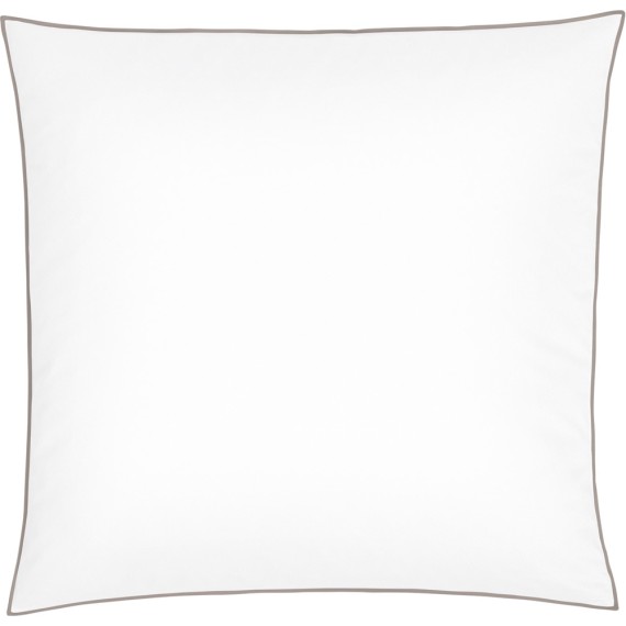 Christian Fischbacher New Selection 225 ardoise, inge de lit en satin avec bordure