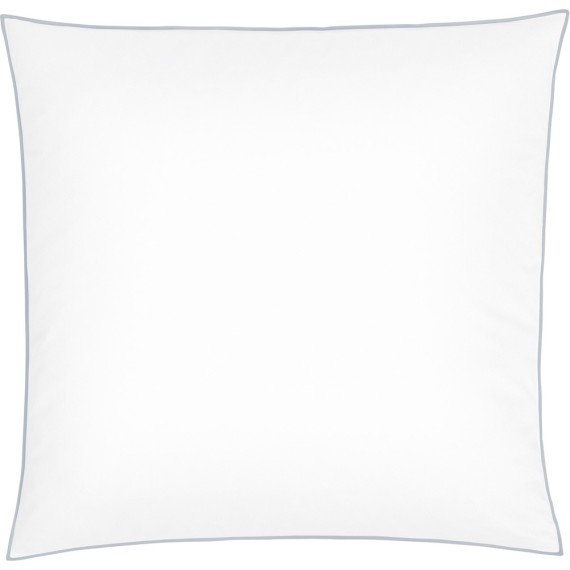 Christian Fischbacher New Selection 025 gris, inge de lit en satin avec bordure