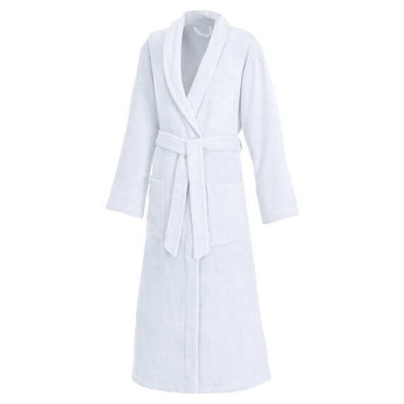 Weseta Dream Royal Accappatoio con collo a scialle unisex 01 bianco