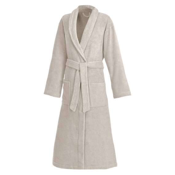 Weseta Dreamflor Accappatoio con collo a scialle unisex 92 sabbia
