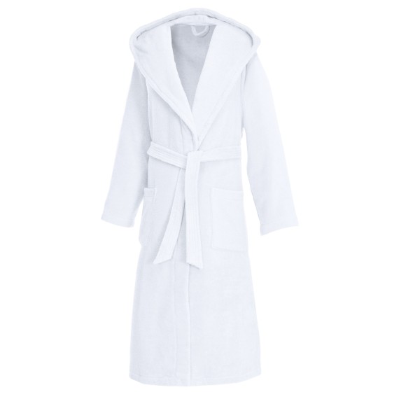 Weseta Dreamflor Accappatoio lungo con cappuccio 01 bianco