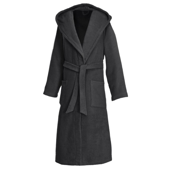 Weseta Dreamflor Peignoir à capuche long 19 anthracite