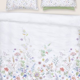 Christian Fischbacher Giardina, linge de lit en satin avec fleurs