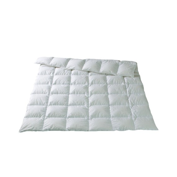 King - Piumino a cassette per tutto l'anno, batista d'argento 8210D