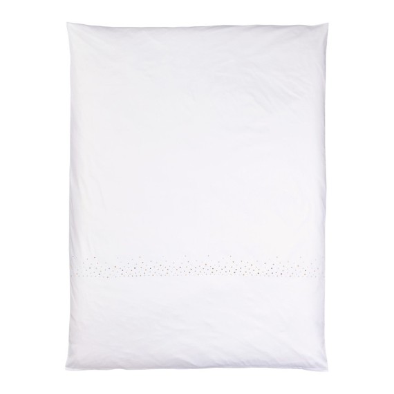 Christian Fischbacher Twinkle 305 Bronze-Gold-Silber Satin bestickt