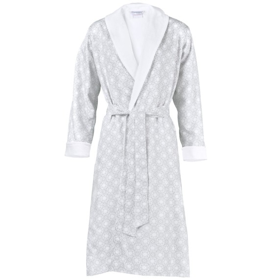 Christian Fischbacher Arcadia, accappatoio con trama grigia