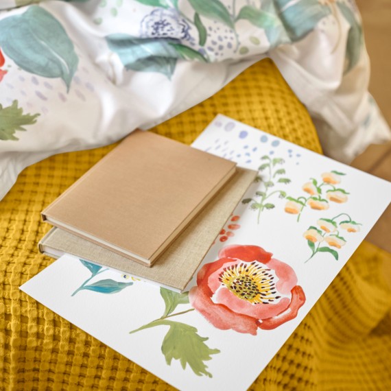 Schlossberg Annka - Satin Bettwäsche mit Blumen