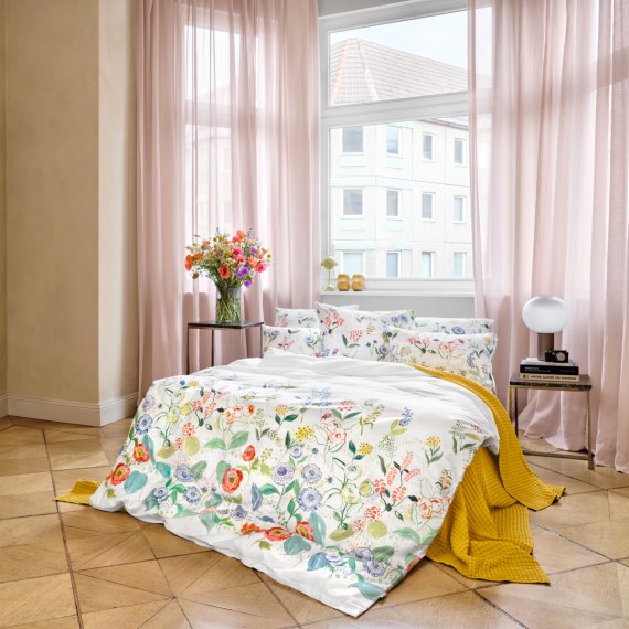 Schlossberg Annka - Satin Bettwäsche mit Blumen