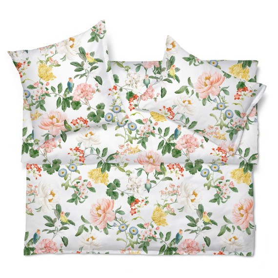 Schlossberg Artemis blanc - Jersey Bettwäsche mit Blumen