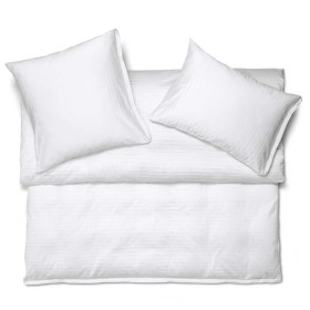 Schlossberg Jersey Ornato blanc - Biancheria da letto a quadretti