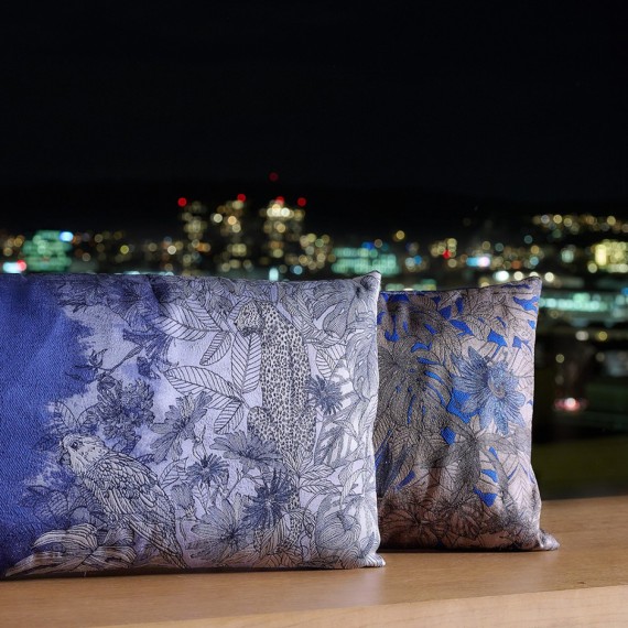 Blue Hour Fodera di cuscino decorativo