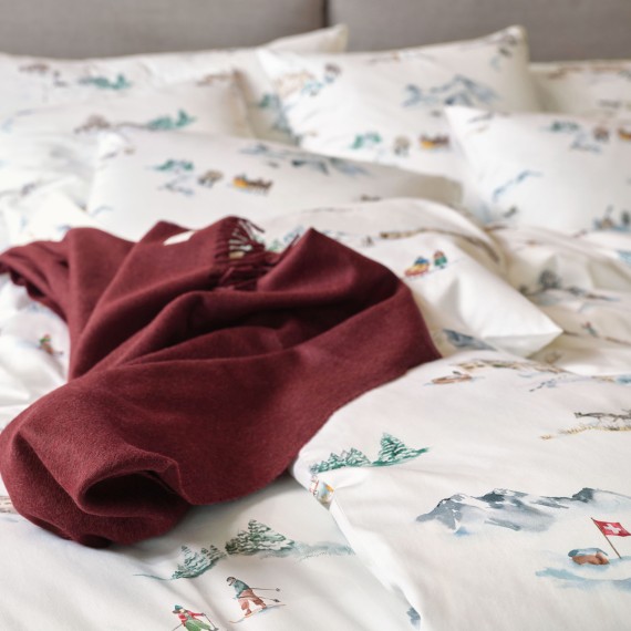 Schlossberg Montagna - Biancheria da letto con trama invernale