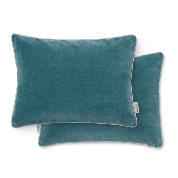 Schlossberg Elodie aqua housse de coussin décoratif 30x40cm