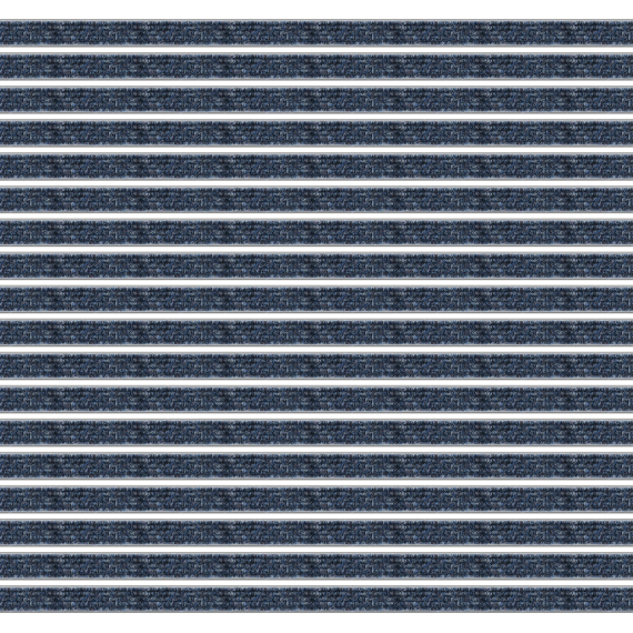 Geggus Eingangsmatte Top Clean Trend mit Rips 040 blau meliert 12mm