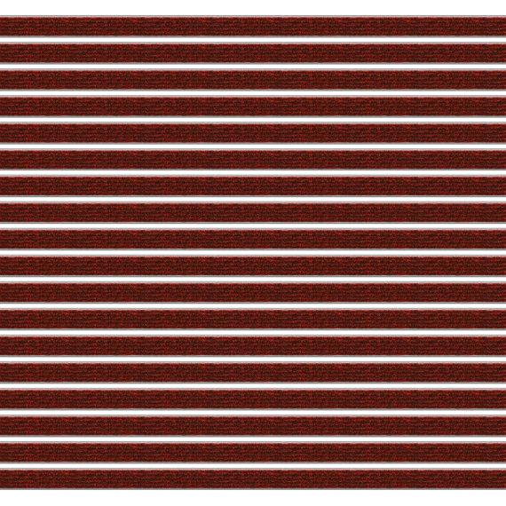 Geggus Eingangsmatte Top Clean Trend mit Rips 070 rot 12mm