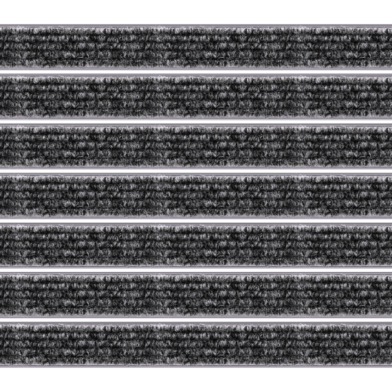 Geggus Eingangsmatte Top Clean Trend mit Rips 021 dunkelgrau 22mm