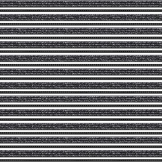Tapis d'entrée Top Clean Trend 22mm reps et rangées brosses 020 gris foncé 410 noir