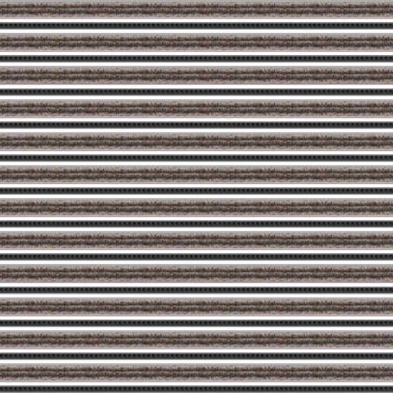 Tapis d'entrée Top Clean Trend 22mm reps et rangées brosses 080 sable 410 noir