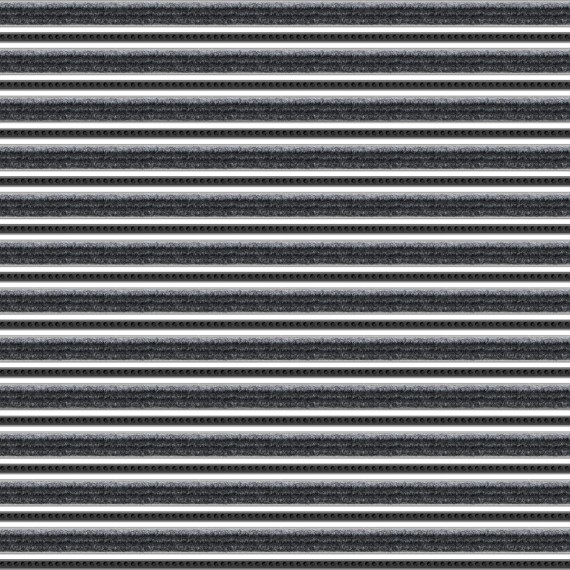 Tapis d'entrée Top Clean Trend 22mm reps et rangées brosses 100 gris bleu 410 noir