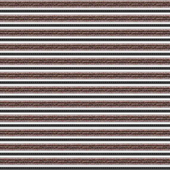 Tapis d'entrée Top Clean Trend 22mm reps et rangées brosses 110 mauve 410 noir