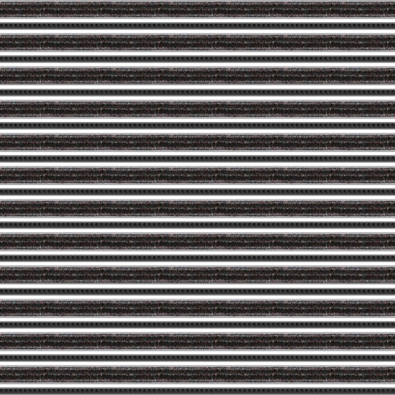 Tapis d'entrée Top Clean Trend 22mm reps et rangées brosses 120 raisin 410 noir