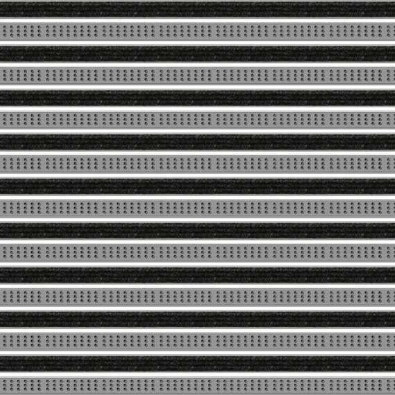 Schmutzschleuse Top Clean Trend 22mm Rips und Bürstenprofil 010 anthrazit 320 grau
